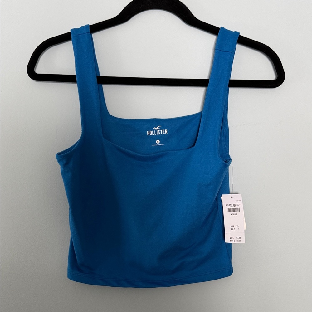 Hollister Vibrant Blue Cropped Tank